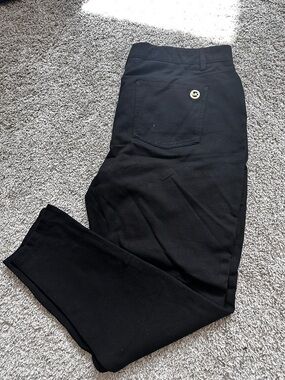 Michael Kors Women’s Black Slim Tapered Knit Pants